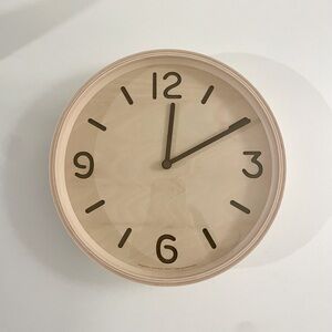MoMA Classic Wood Wall Clock